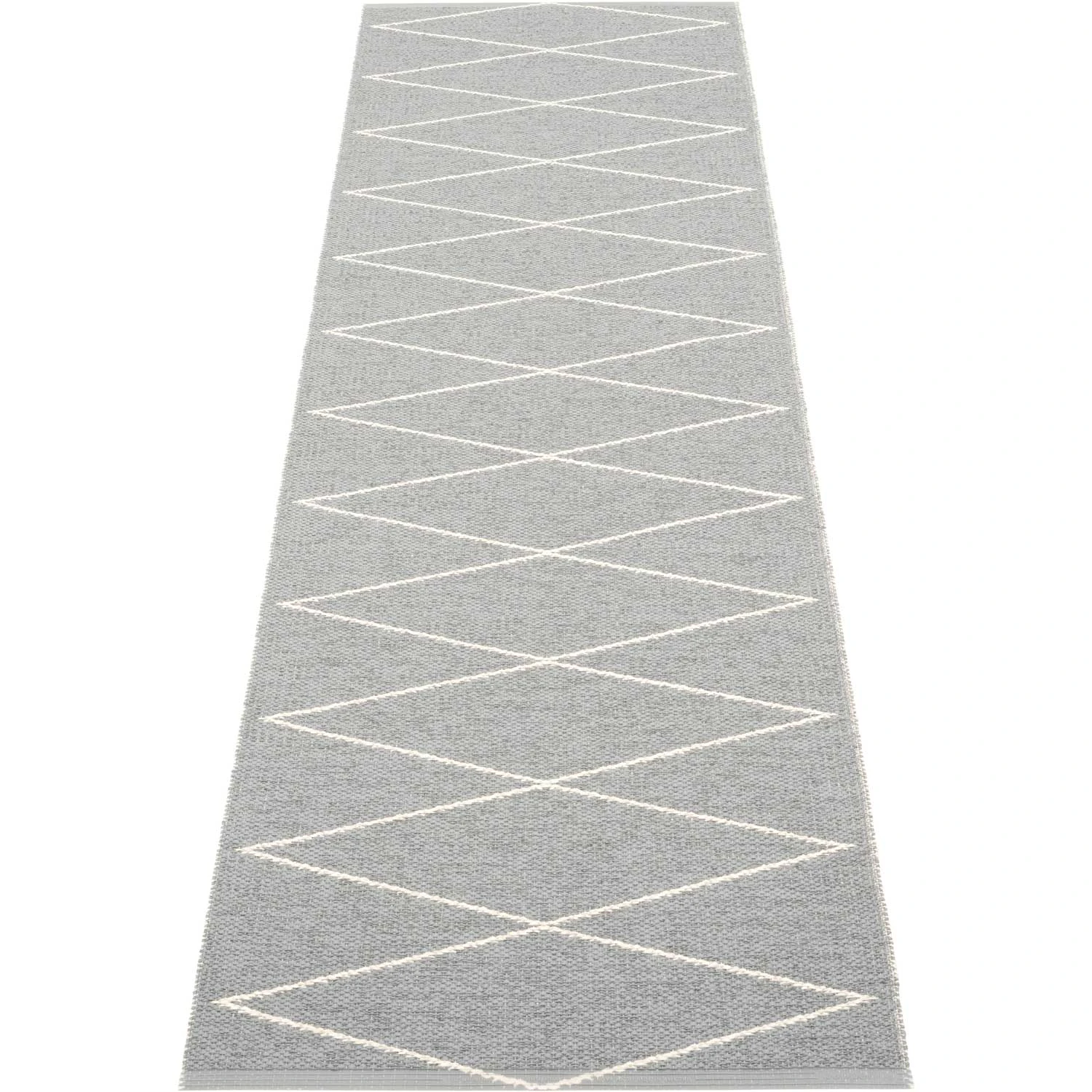Pappelina Max Matta Grey/vanilla 70x240 Cm - Mönstrade mattor Polyester Grå