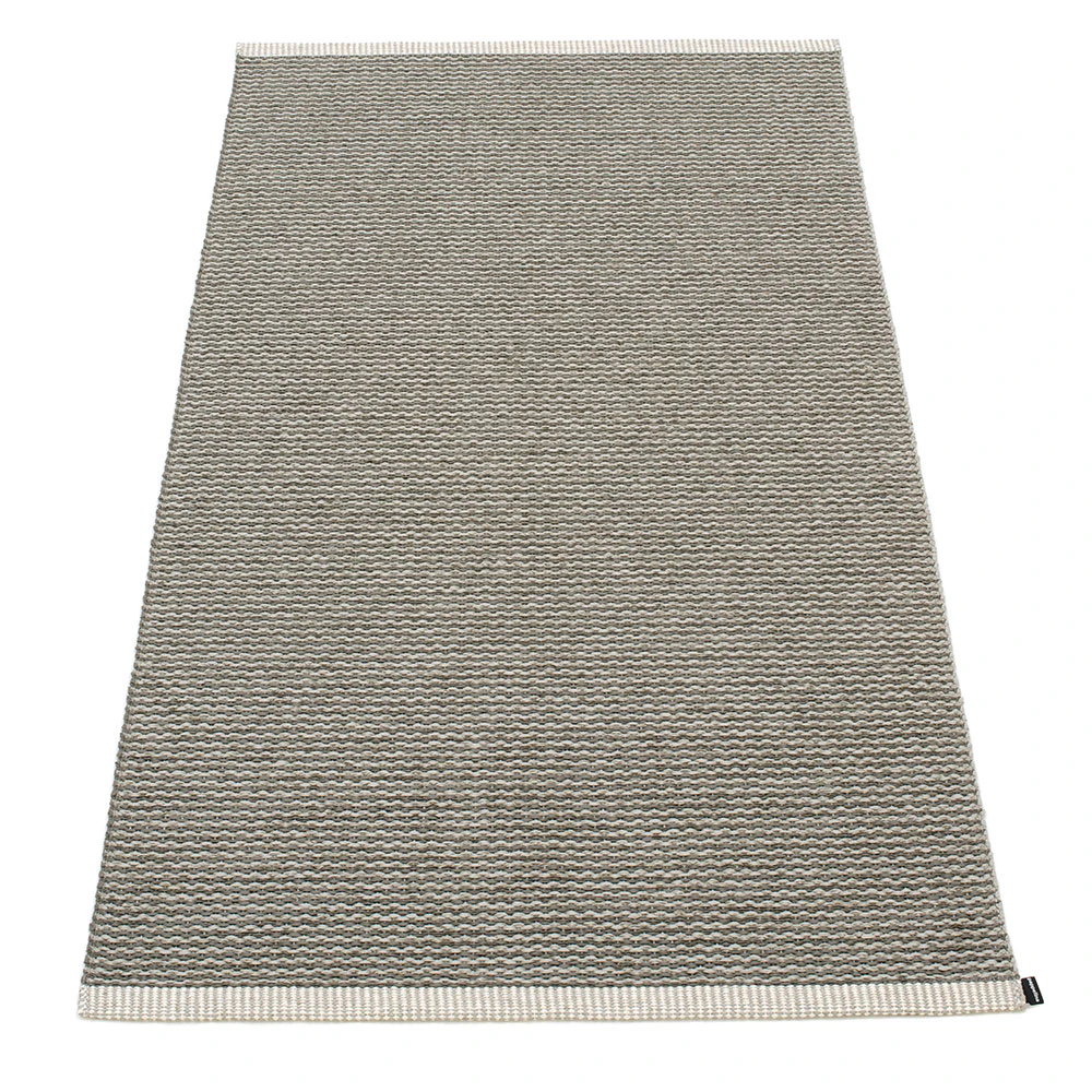 Pappelina Mono Matta 85x260 Cm Charcoal/warm Grey - Enfärgade mattor Pvc Grå