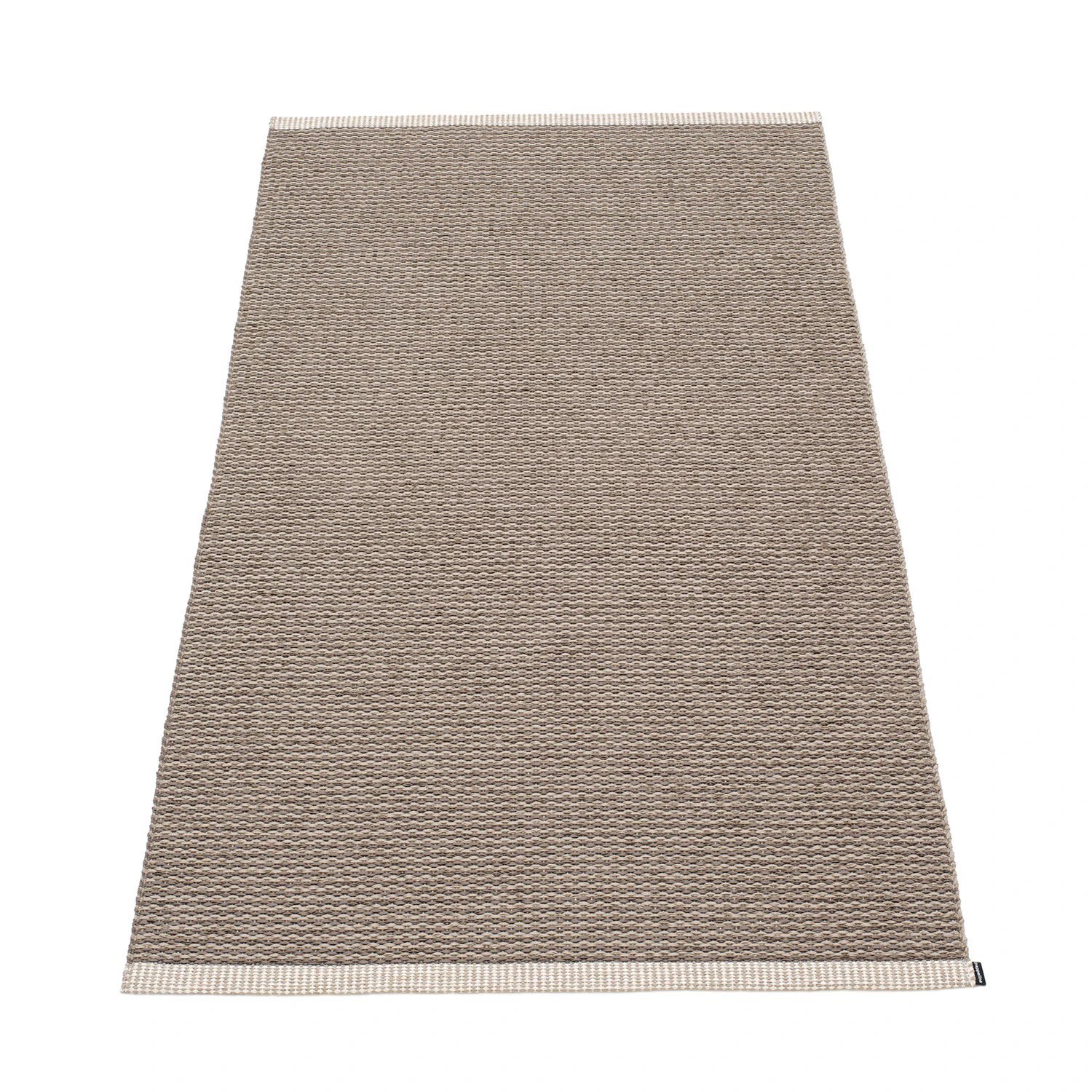 Pappelina Mono Matta 85x260 Cm Dark Mud/mud - Enfärgade mattor Pvc Grå