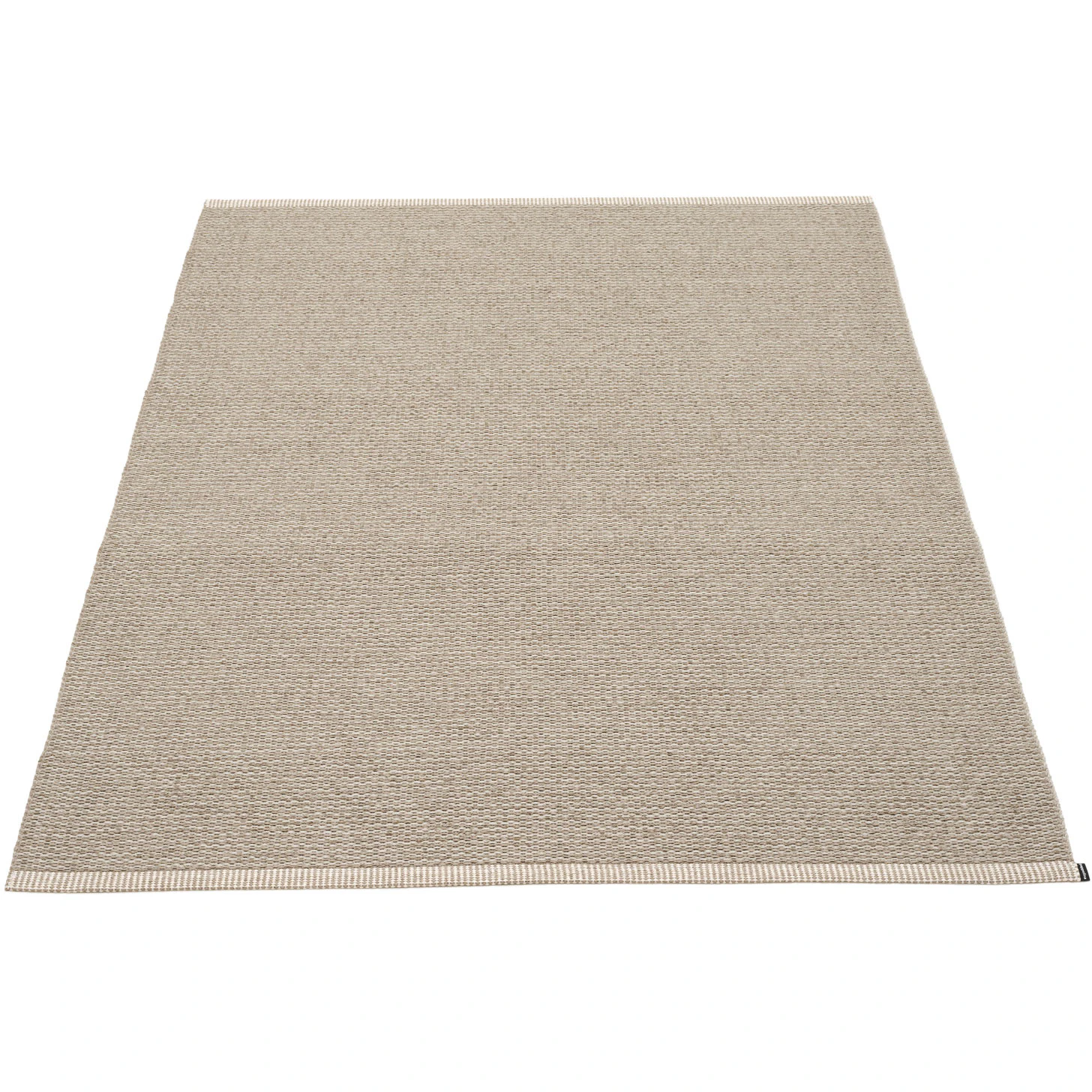 Pappelina Mono Matta 140x200 Cm Mörkt Lin/lin - Enfärgade mattor Polyester Linen