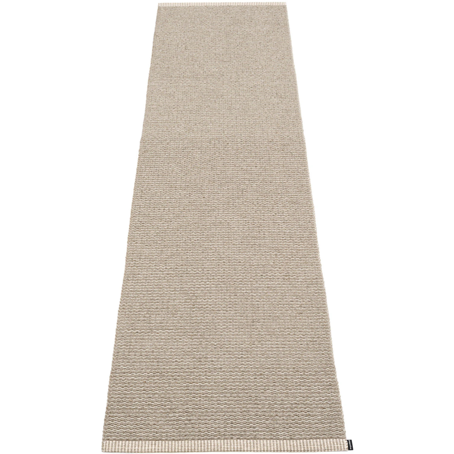 Pappelina Mono Matta 60x250 Cm Mörkt Lin/lin - Enfärgade mattor Polyester Linen