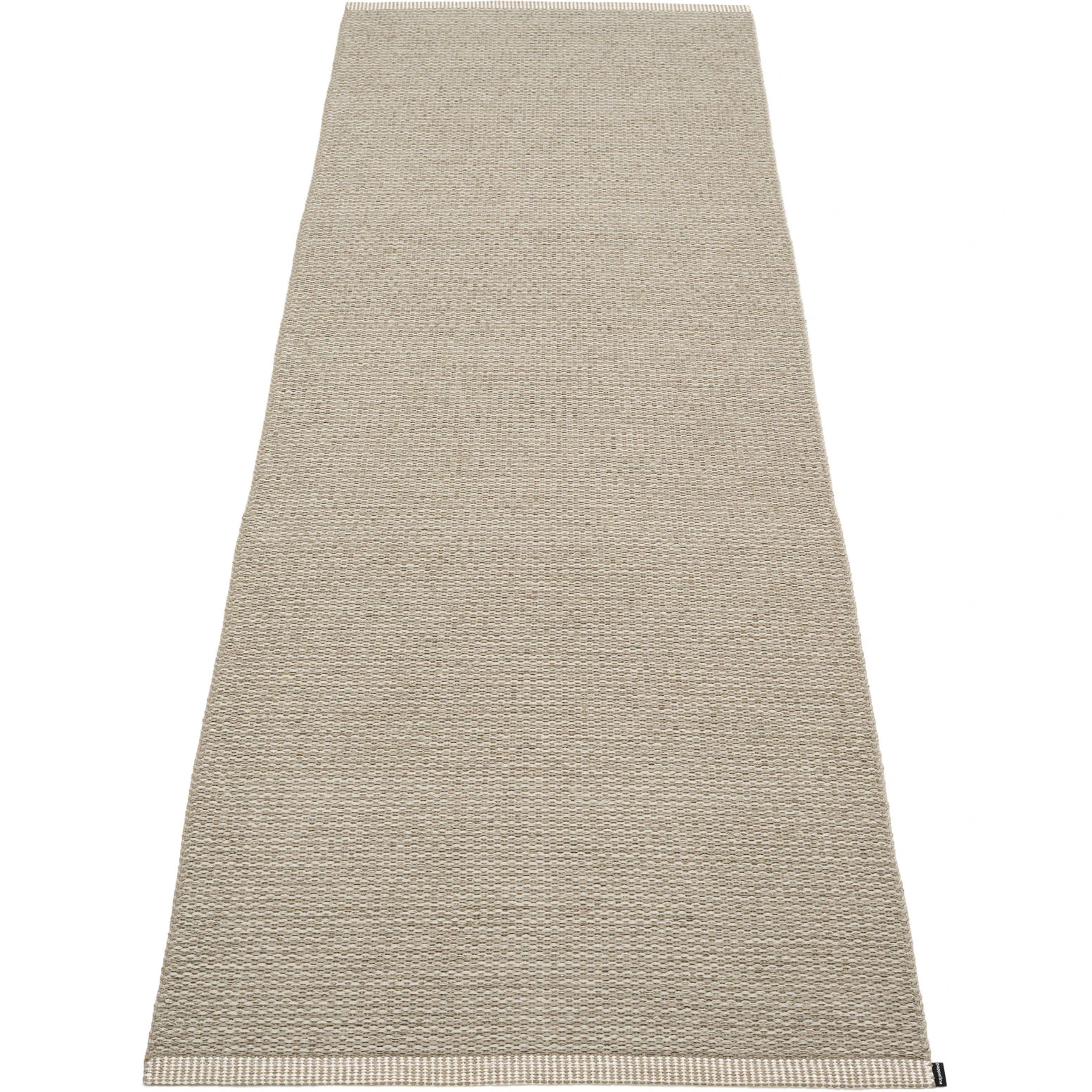 Pappelina Mono Matta 85x260 Cm Mörkt Lin/lin - Enfärgade mattor Polyester Linen