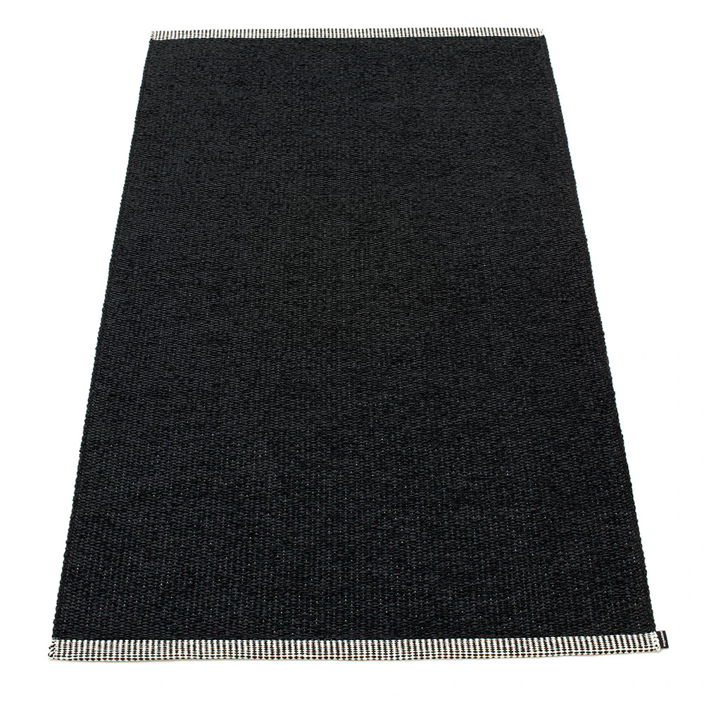 Pappelina Mono Matta 85x260 Cm - Enfärgade mattor Pvc Svart