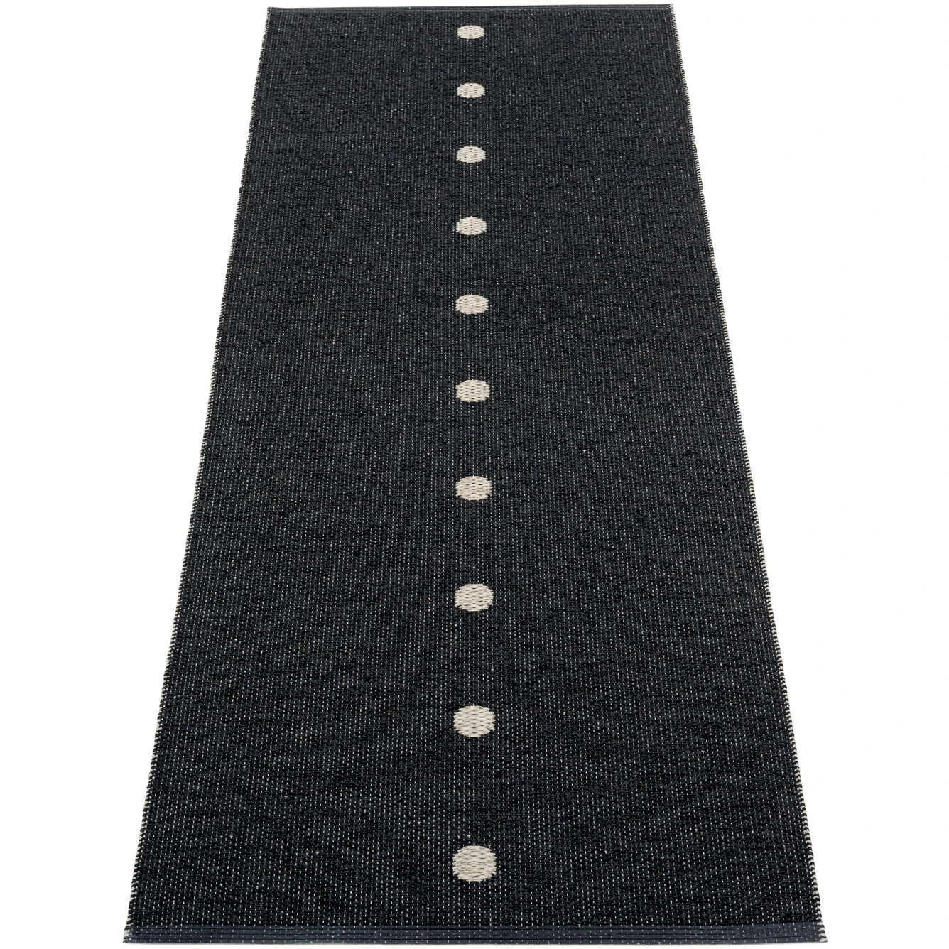 Pappelina Peg Matta 70x200 Cm /lin - Mönstrade mattor Polyester Svart