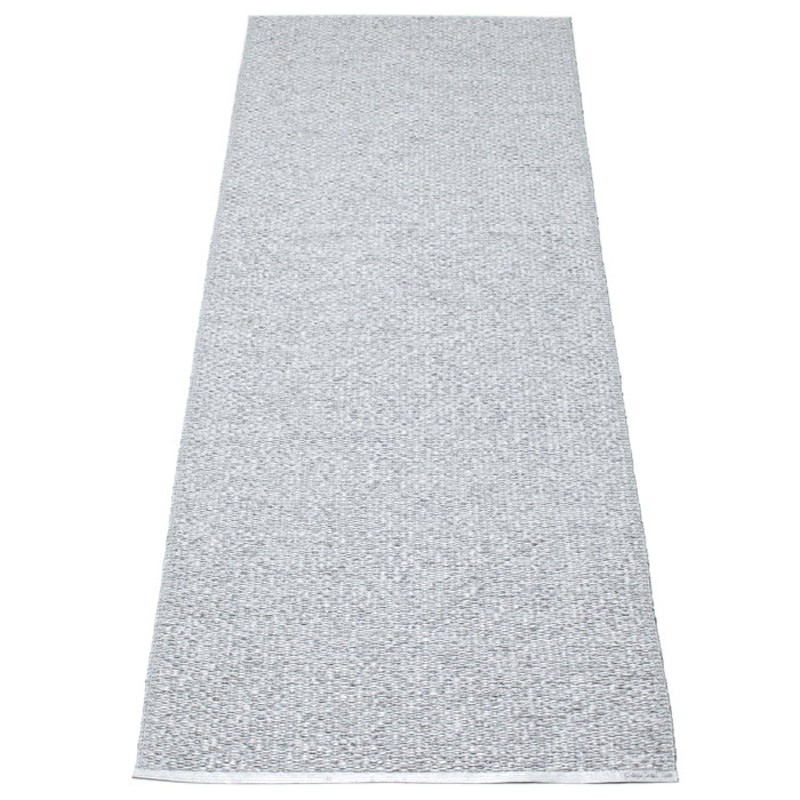 Svea Matta Metallic Grey/Light Grey, 70x160 cm