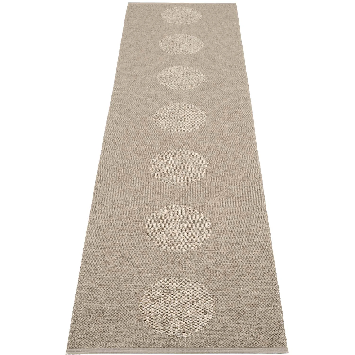 Pappelina Vera 2.0 Matta Dark Linen / Linen 70x280 Cm - Mönstrade mattor Polyester Metallic