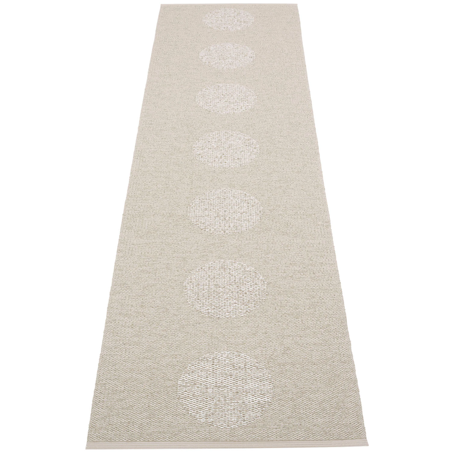 Pappelina Vera 2.0 Matta / Stone Metallic 70x280 Cm - Mönstrade mattor Polyester Linen