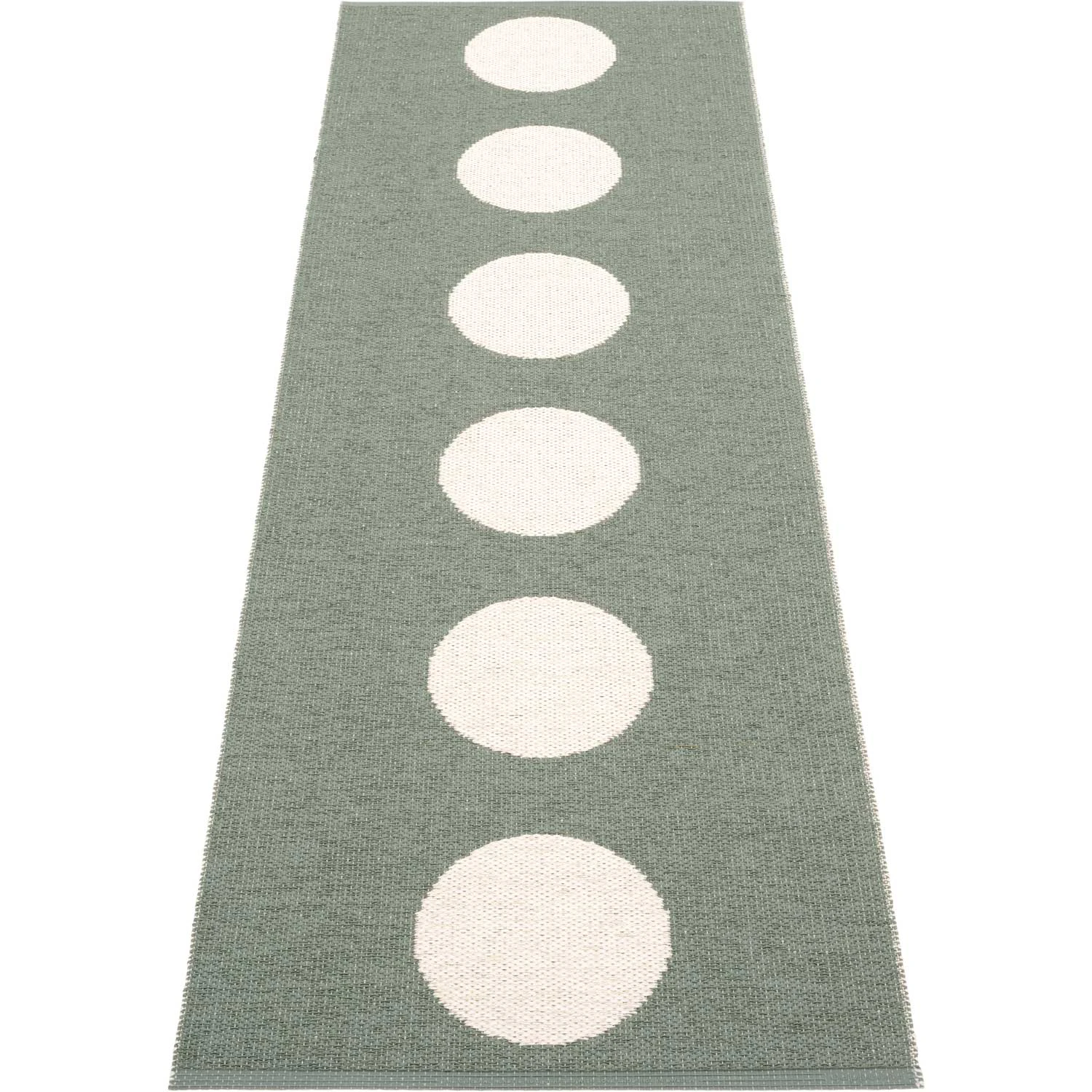 Pappelina Vera Matta / Vanilla 70x225 Cm - Mönstrade mattor Polyester Army