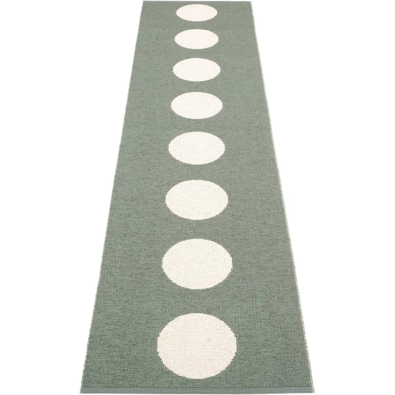 Pappelina Vera Matta / Vanilla 70x300 Cm - Mönstrade mattor Polyester Army