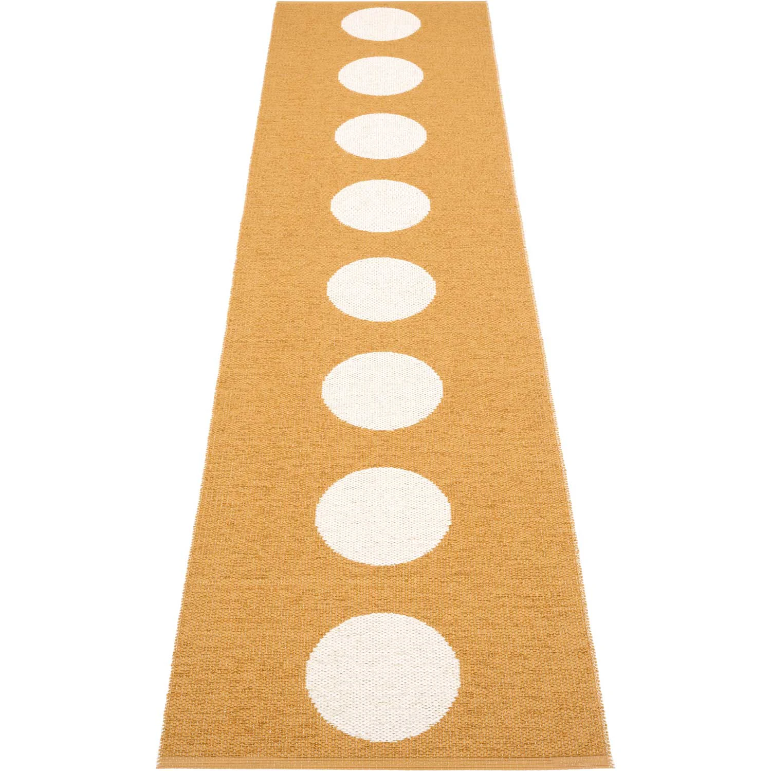 Pappelina Vera Matta Ochre/ Vanilla 70x300 Cm - Mönstrade mattor Polyester Ockra