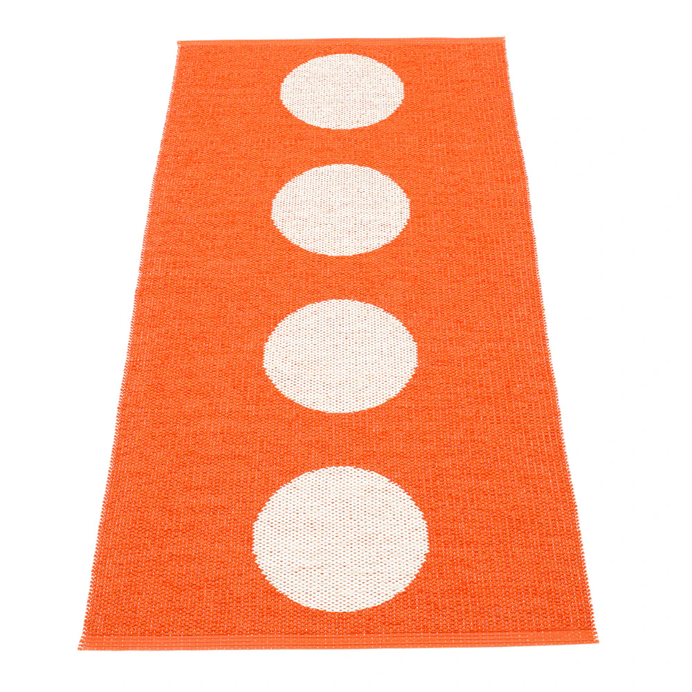 Pappelina Vera Matta 70 Cm /vanilla - Mönstrade mattor Pvc Orange