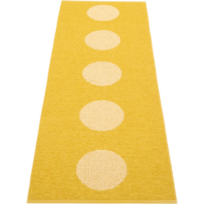 Vera Pop Matta 70x200 cm, Mustard / Pale Yellow