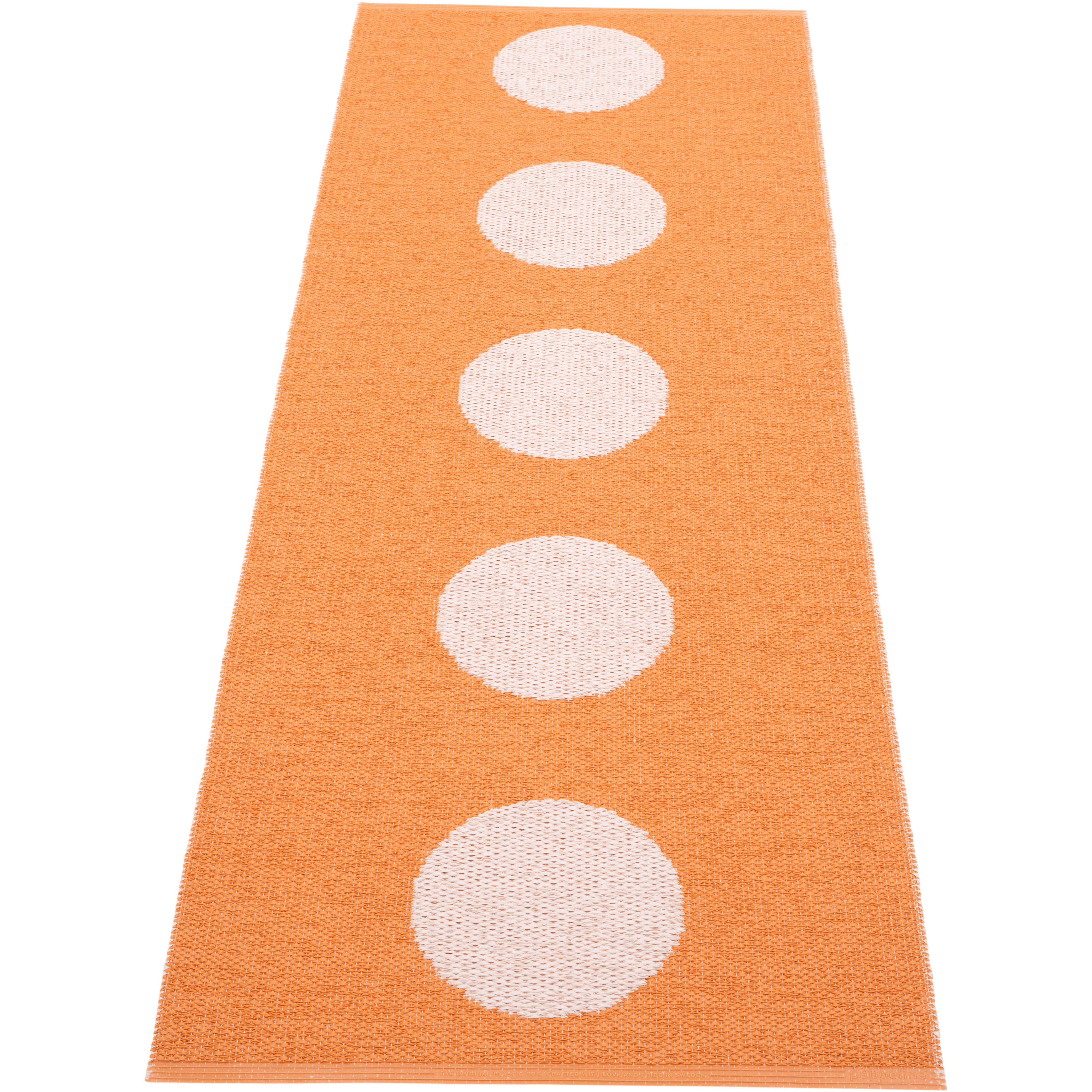Pappelina Vera Pop Matta 70x200 Cm Pale Orange / Pearl Pink - Mönstrade mattor Pvc Pärlrosa