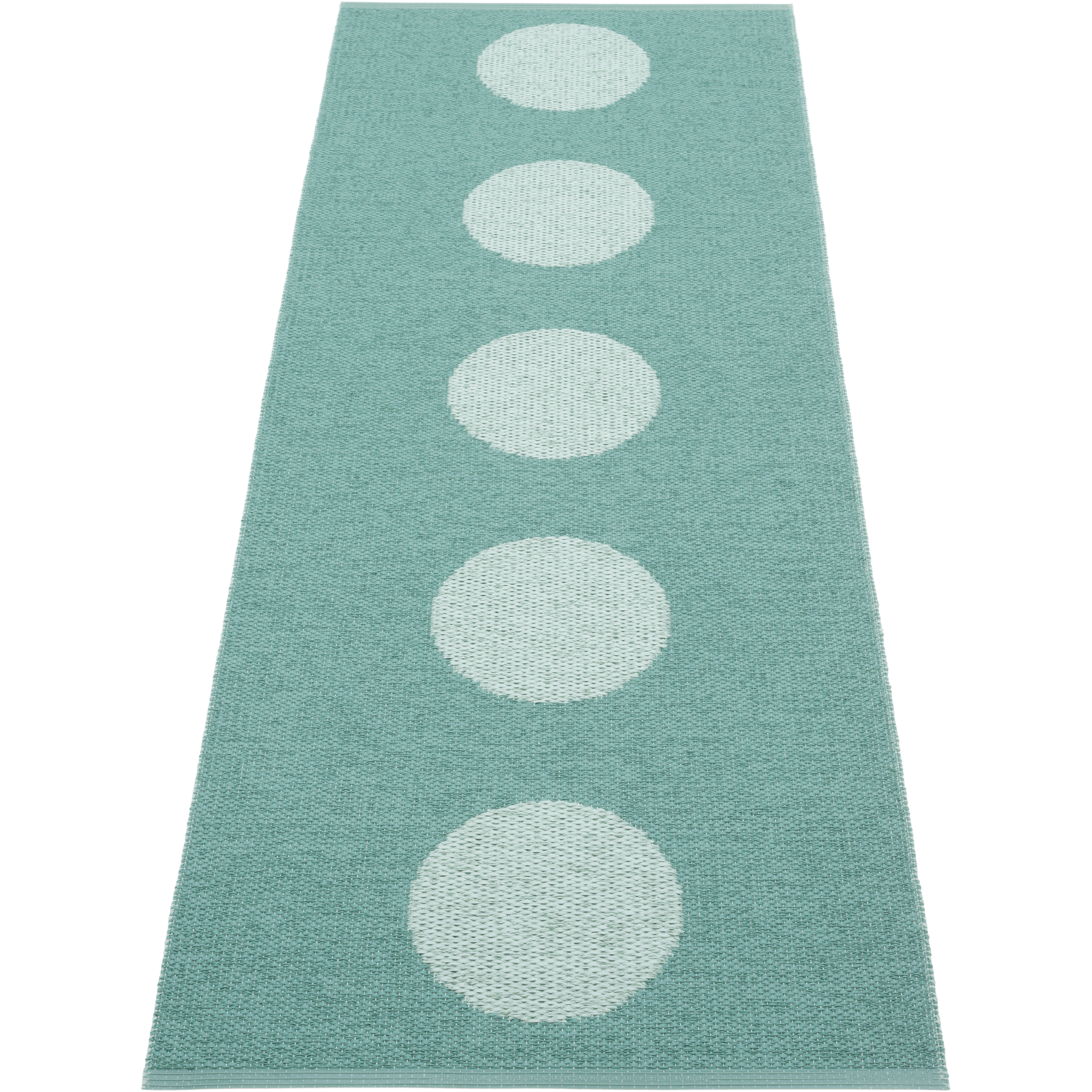 Pappelina Vera Pop Matta 70x200 Cm / Pale Turquoise - Mönstrade mattor Pvc Jade