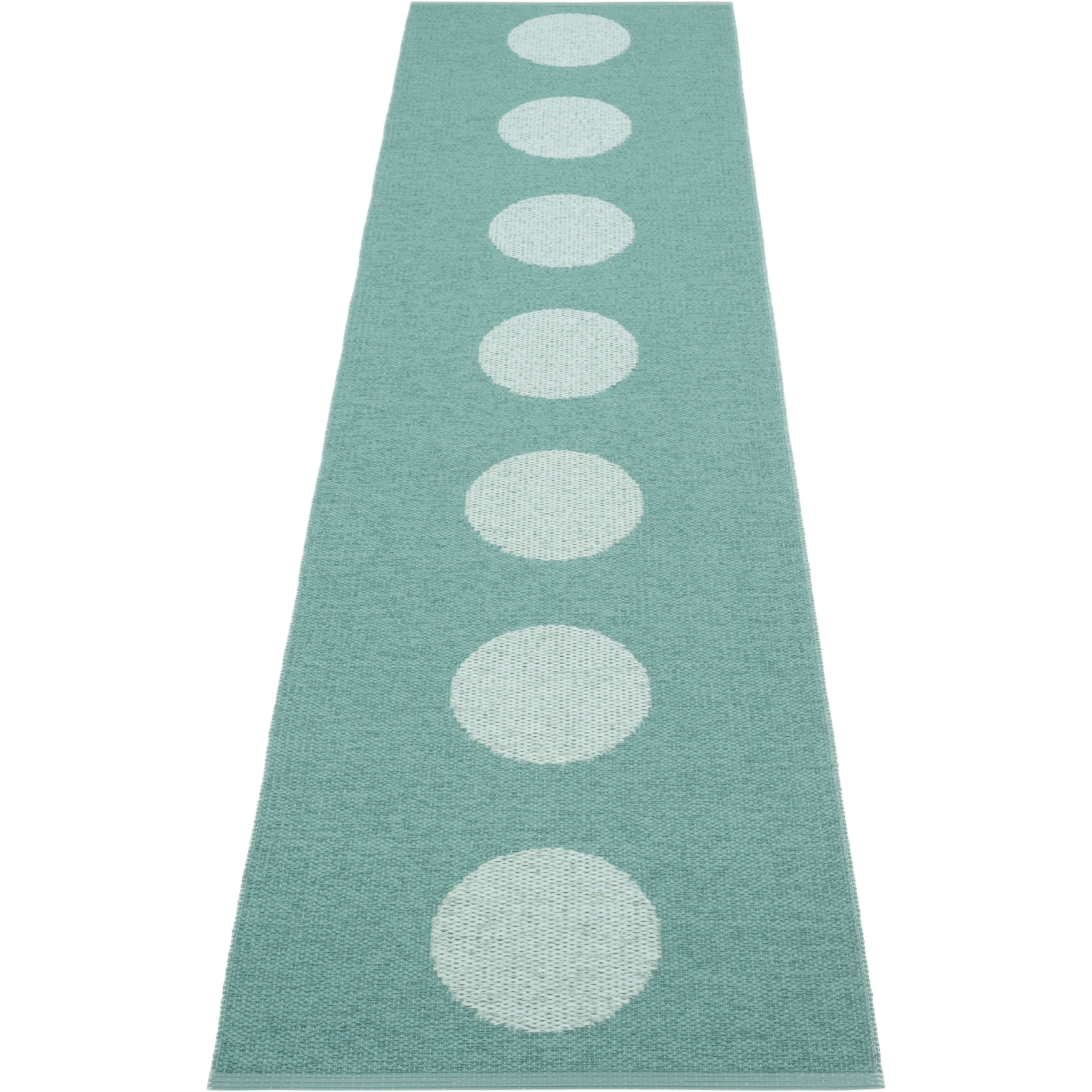 Pappelina Vera Pop Matta 70x280 Cm / Pale Turquoise - Mönstrade mattor Pvc Jade