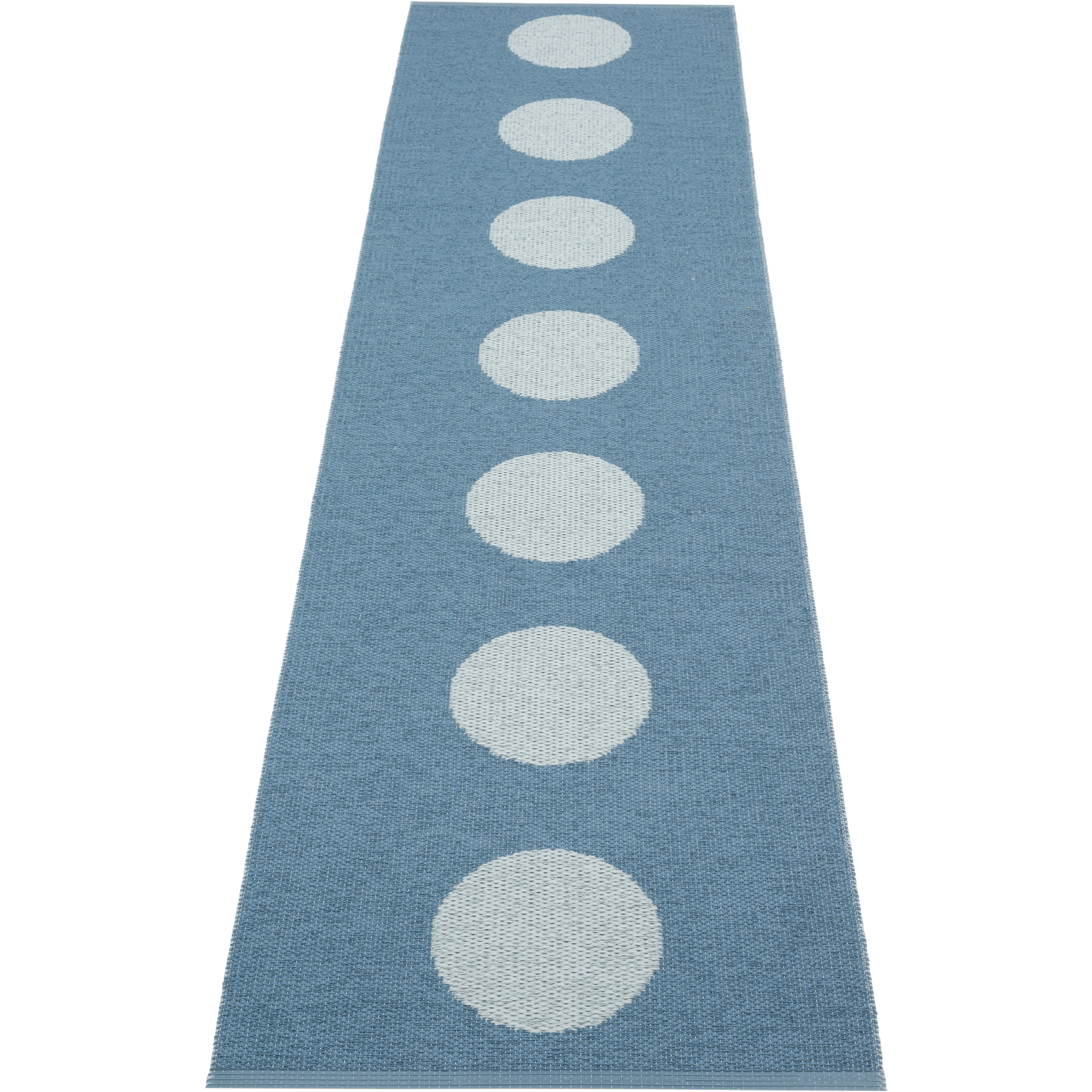 Pappelina Vera Pop Matta 70x280 Cm River Blue / - Mönstrade mattor Pvc Blue Fog