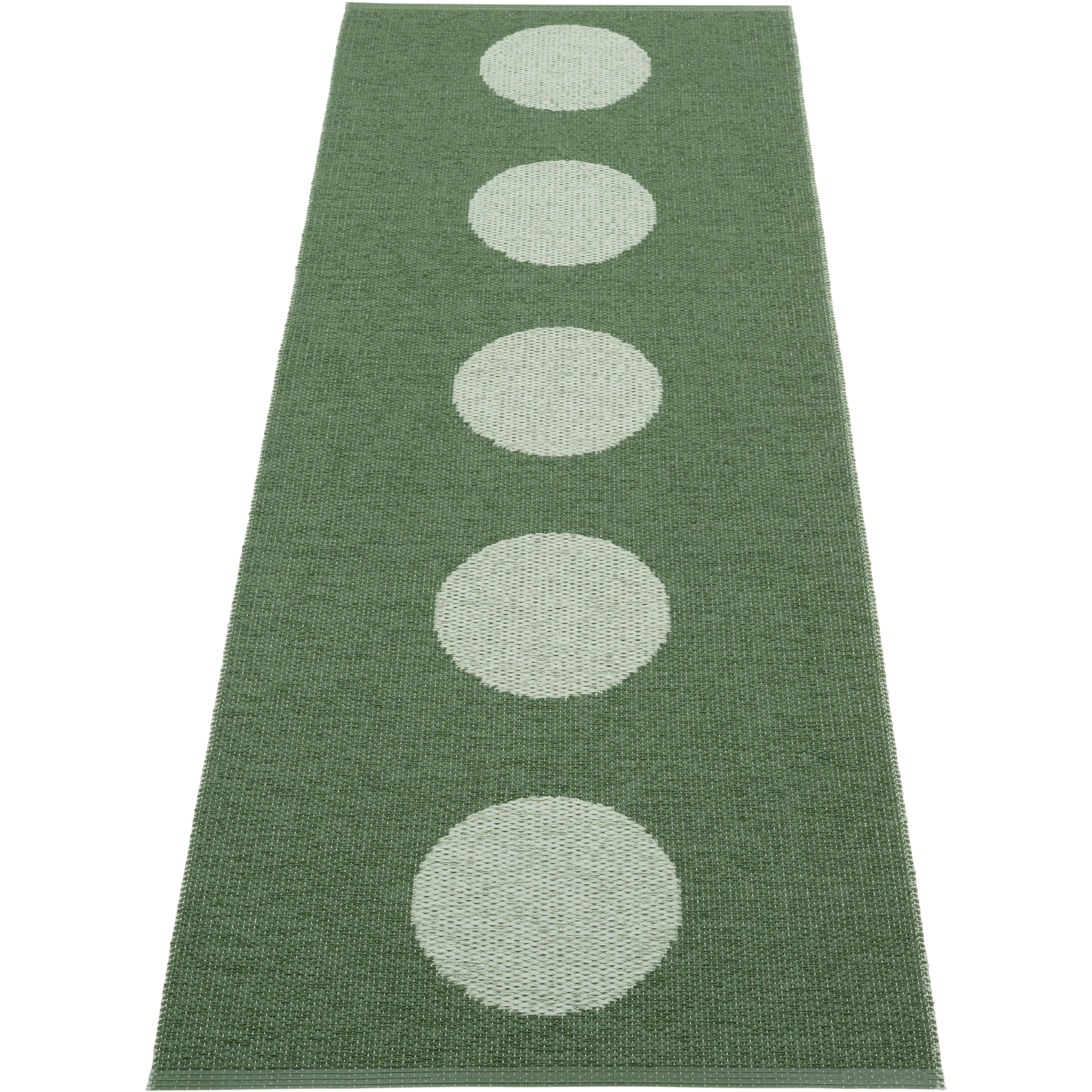 Pappelina Vera Pop Matta 70x200 Cm / Misty Mint - Mönstrade mattor Pvc Leaf
