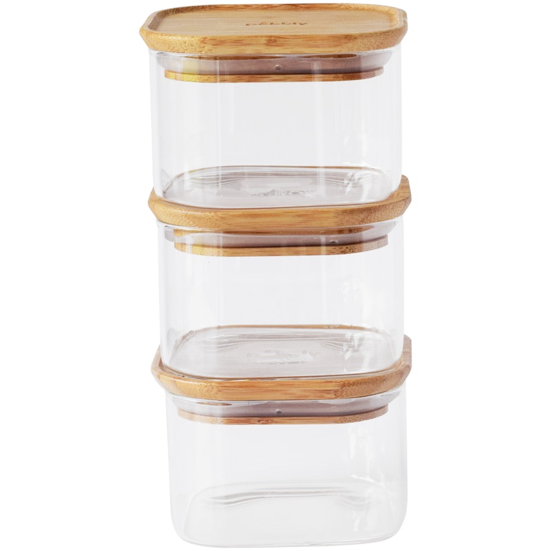 Glasburkar Med Lock 3-pack, 3x 50 cl