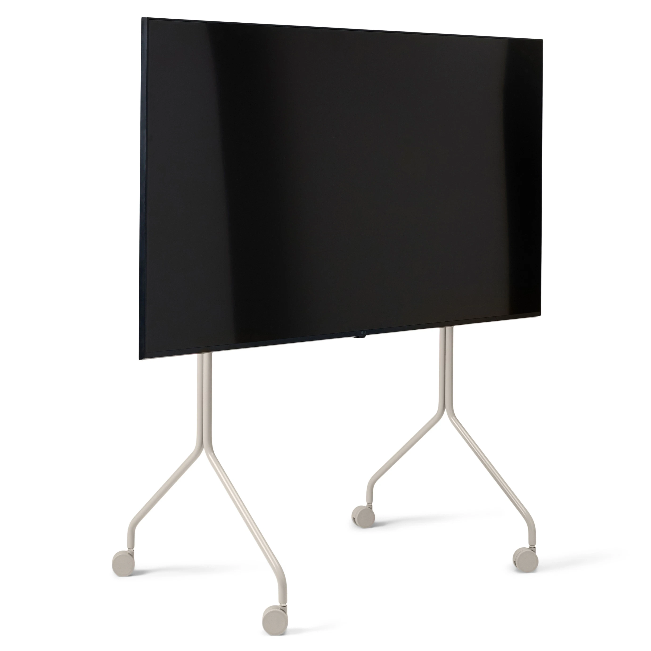 pedestal moon rollin' tall tv-bänk - tv-bänkar & mediabänkar stål oat