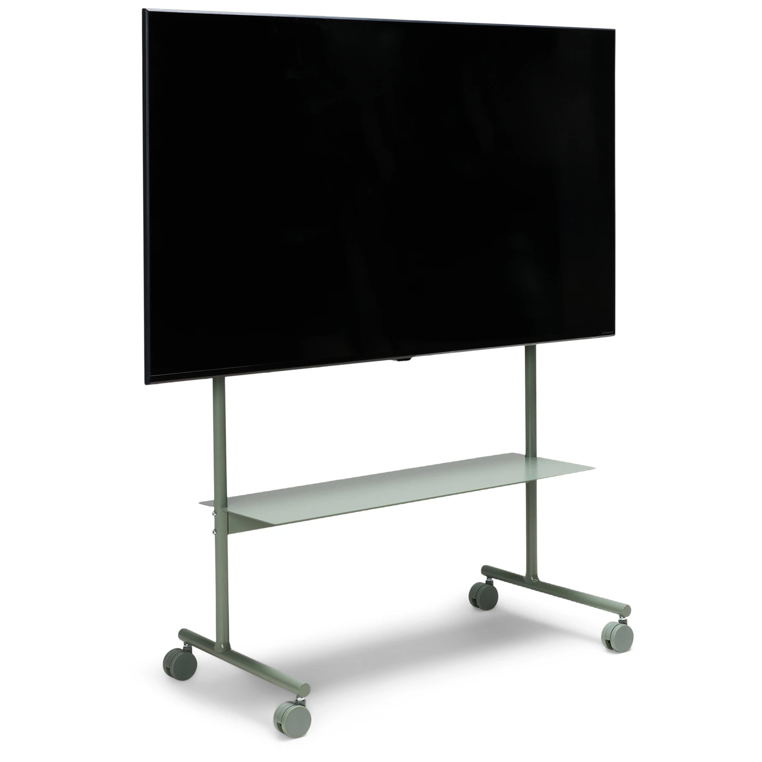 pedestal rover tv-stativ - tv-bänkar & mediabänkar stål mossy green