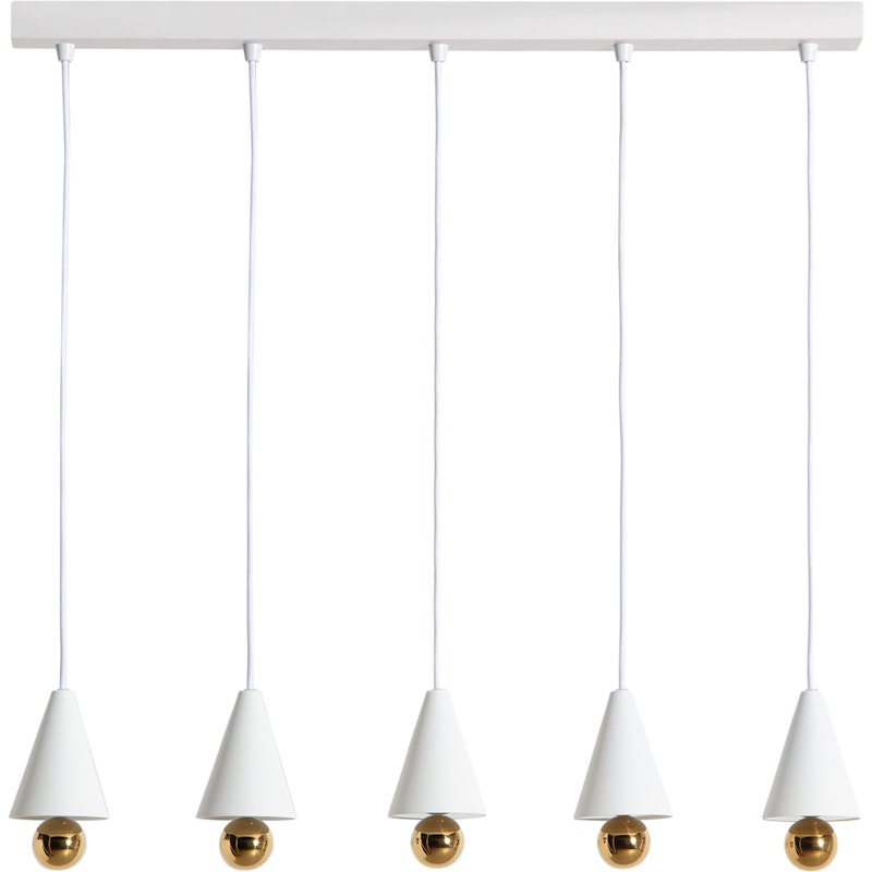 Cherry LED Pendel 5 Pendlar, Vit