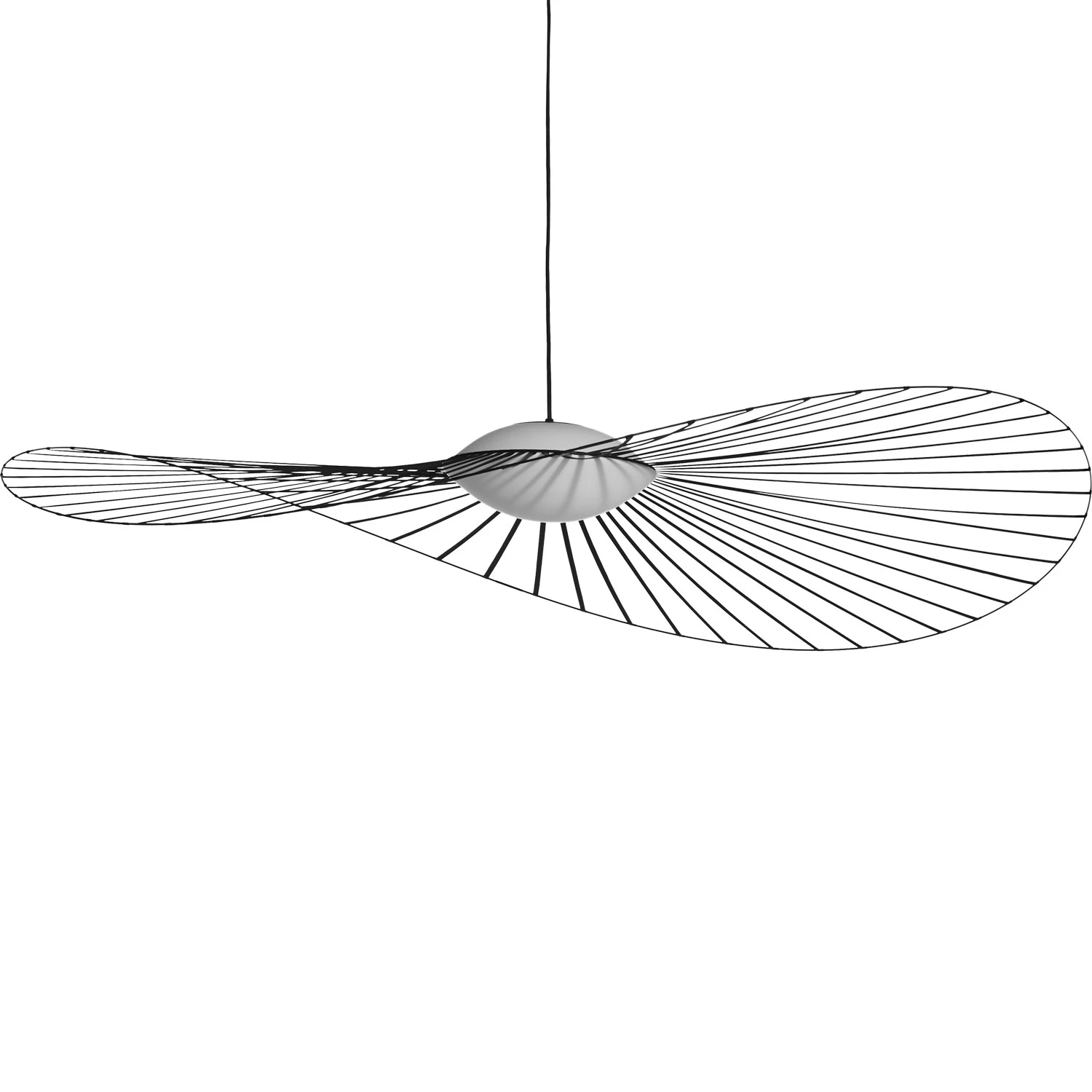 Petite Friture Vertigo Nova Pendel 140 Cm / Vit - Pendellampor Stål Svart