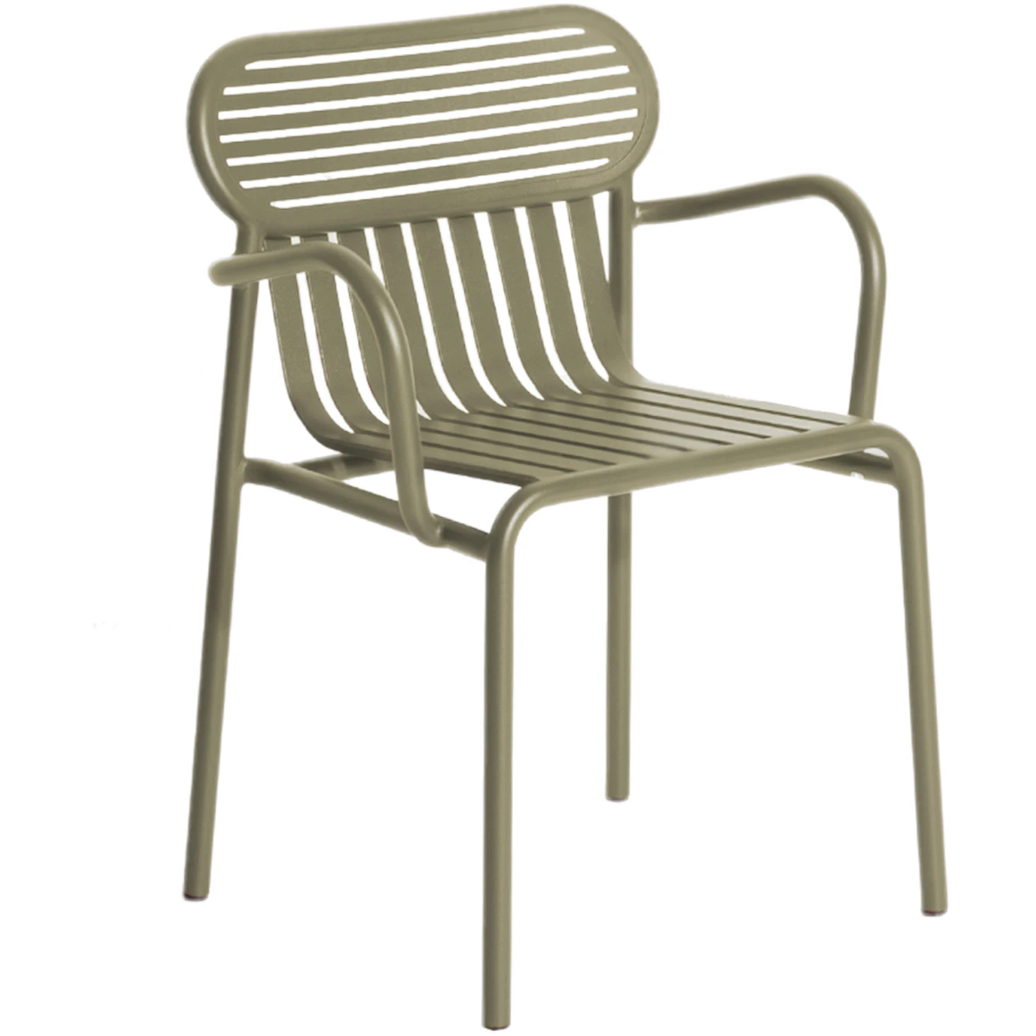 petite friture week-end karmstol - trädgårdsstolar aluminium jadegrön
