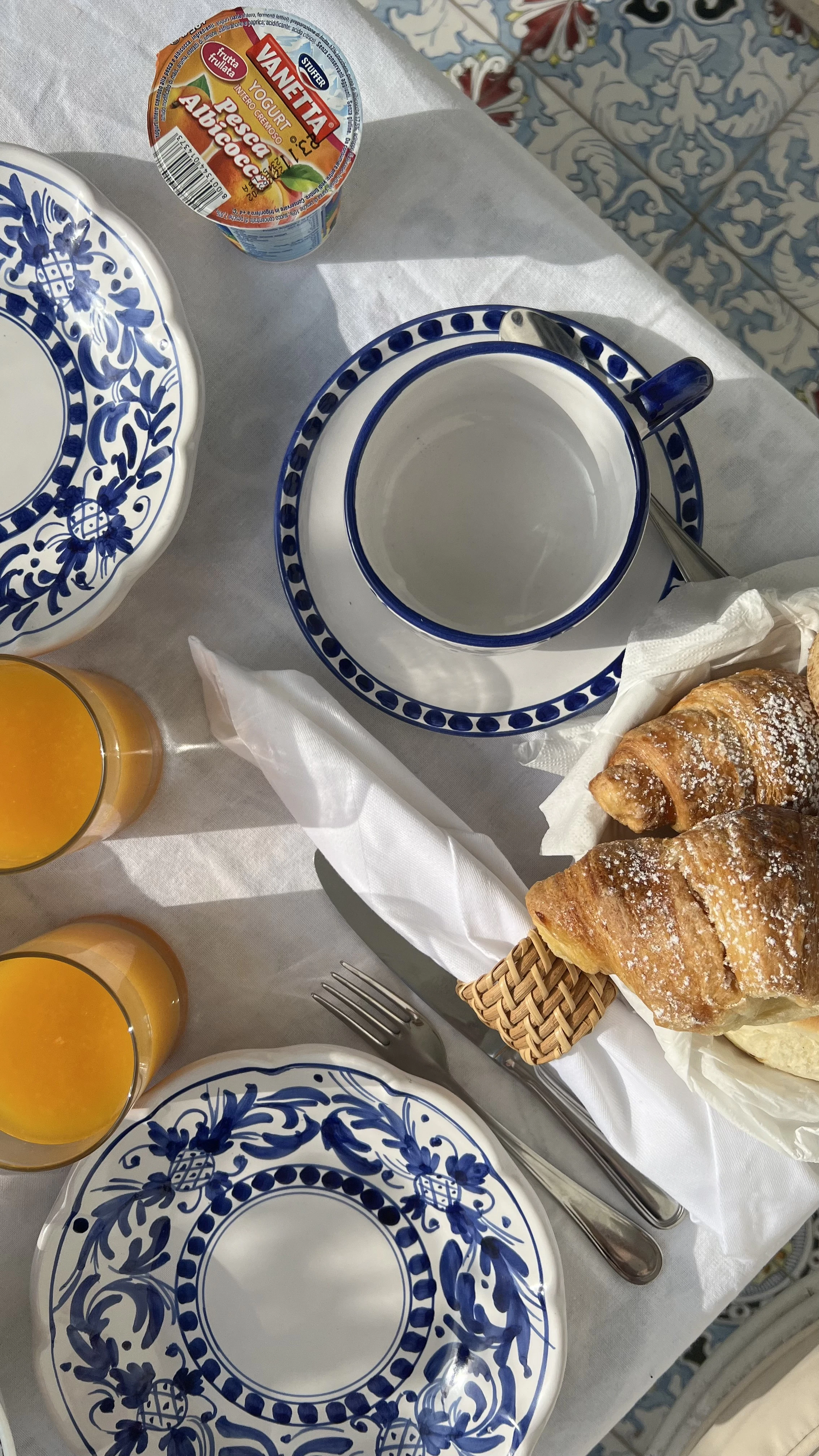 Piccola Home Positano Cappuccinokopp Med Fat, blå från Piccola Home, bild 5