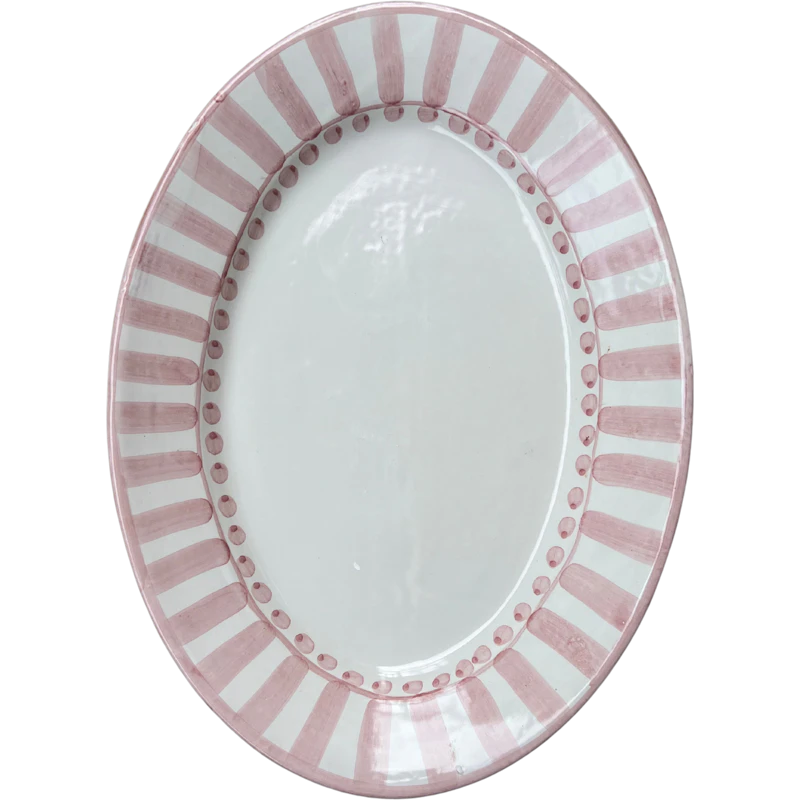Riviera Serveringsfat Oval 37 cm, Rosa