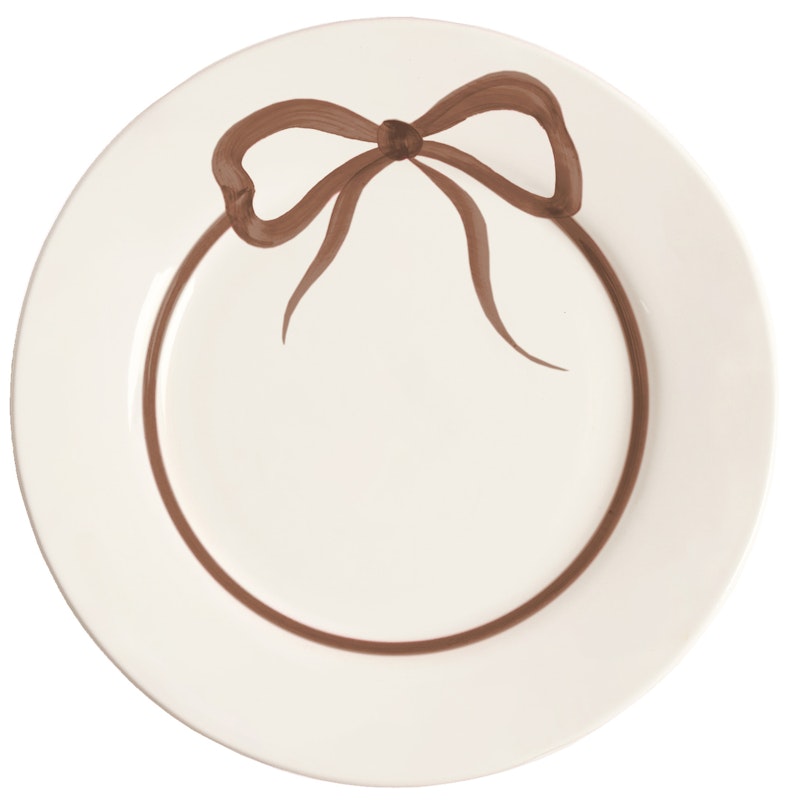 Bow Tallrik 28 cm, Brun