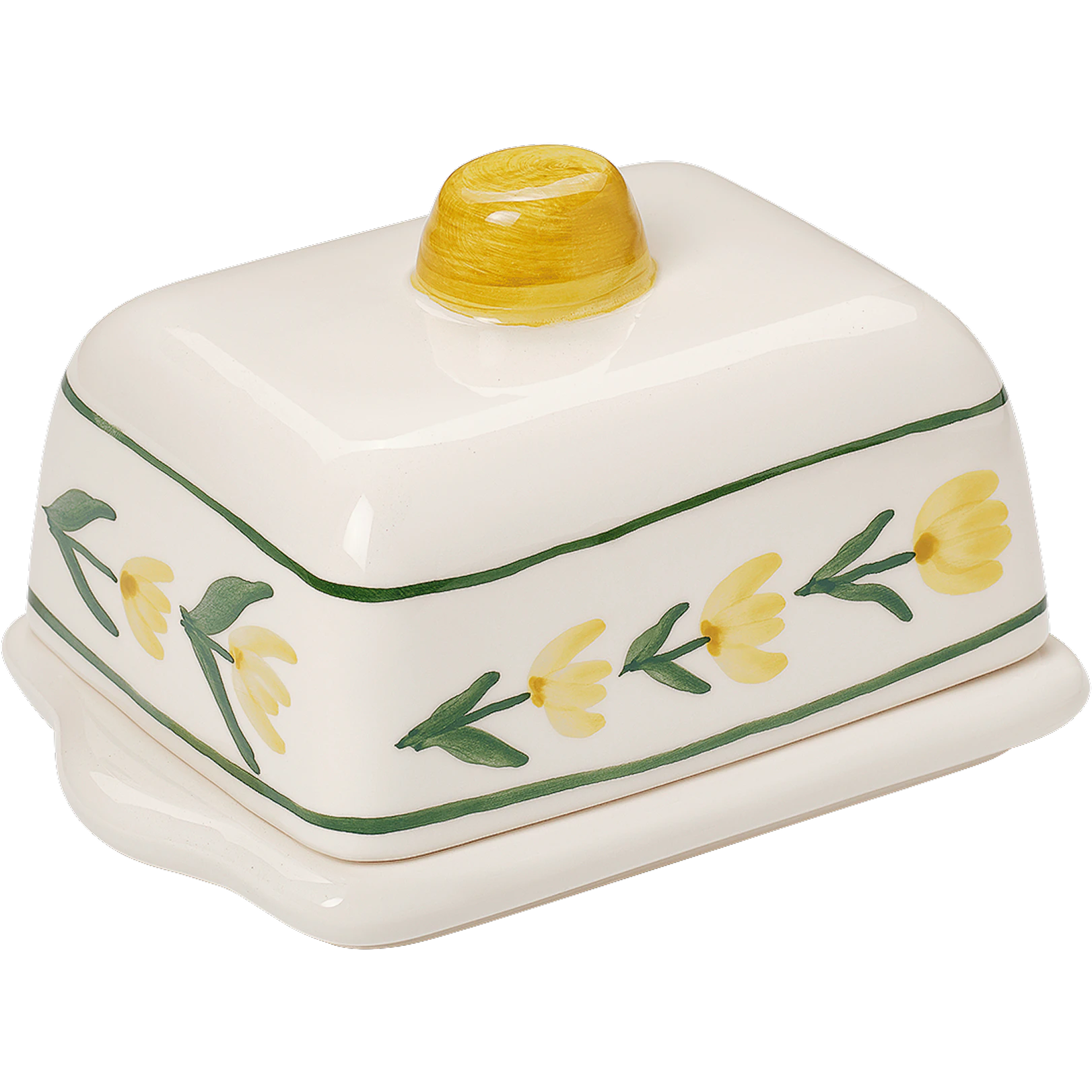 Pick a Poppy Cottage Flower Sm&ouml;rfat 11,5 Cm - Serveringssk&aring;lar Lergods Gul