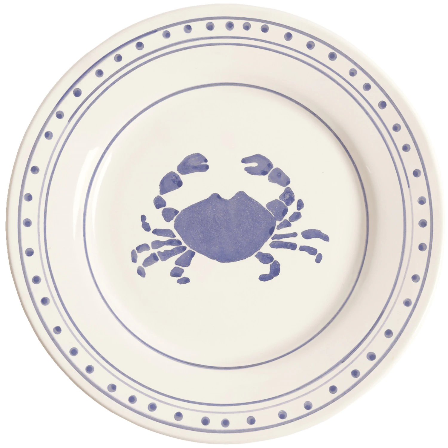 pick a poppy cra assiett 28 cm - lergods blå