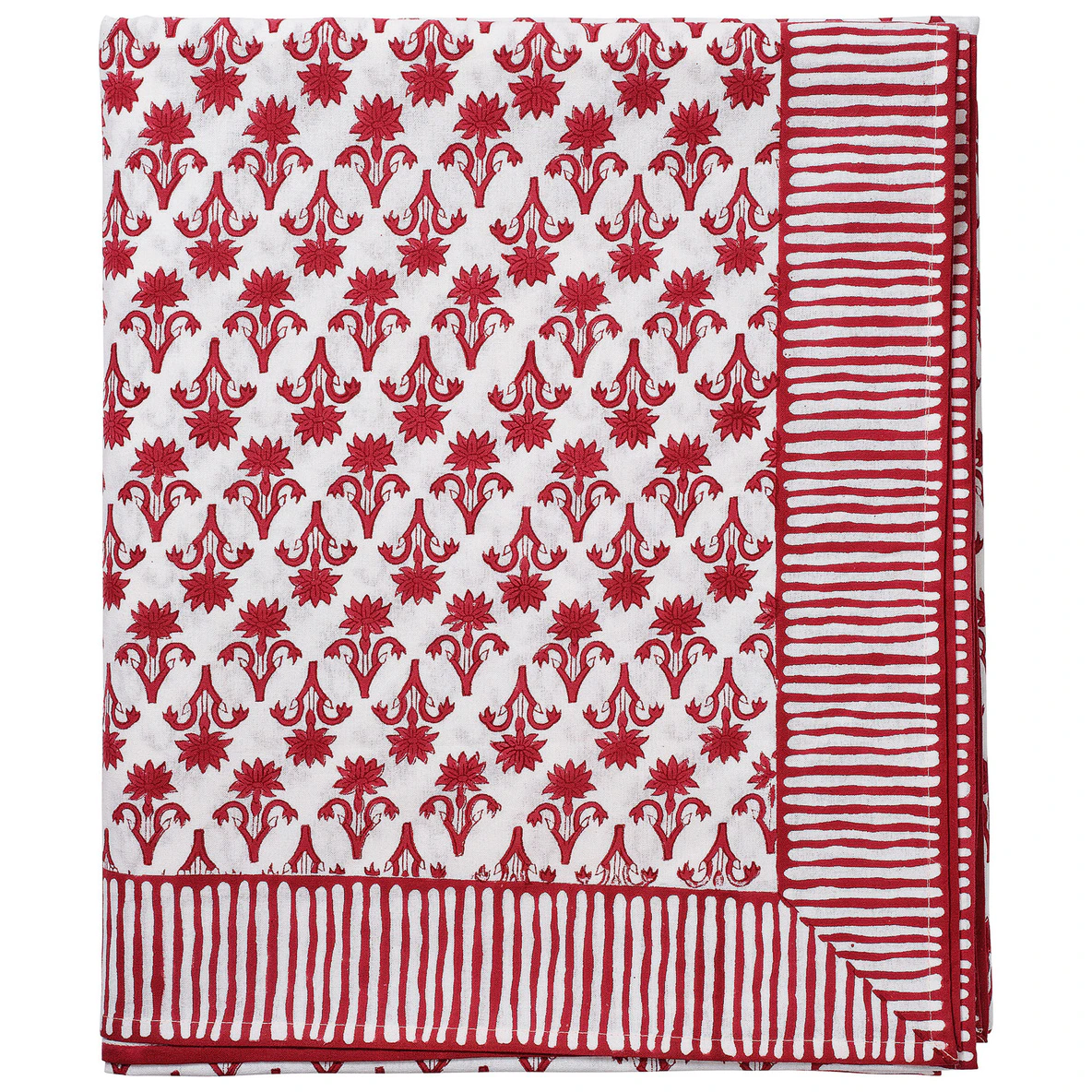Pick a Poppy Lily Bordsduk 150x250 Cm - Dukar & löpare Bomull Vinröd