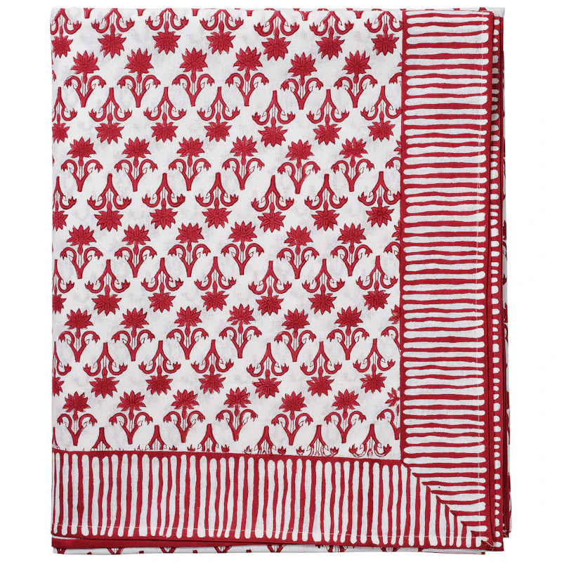 Lily Bordsduk 150x350 cm, Vinröd