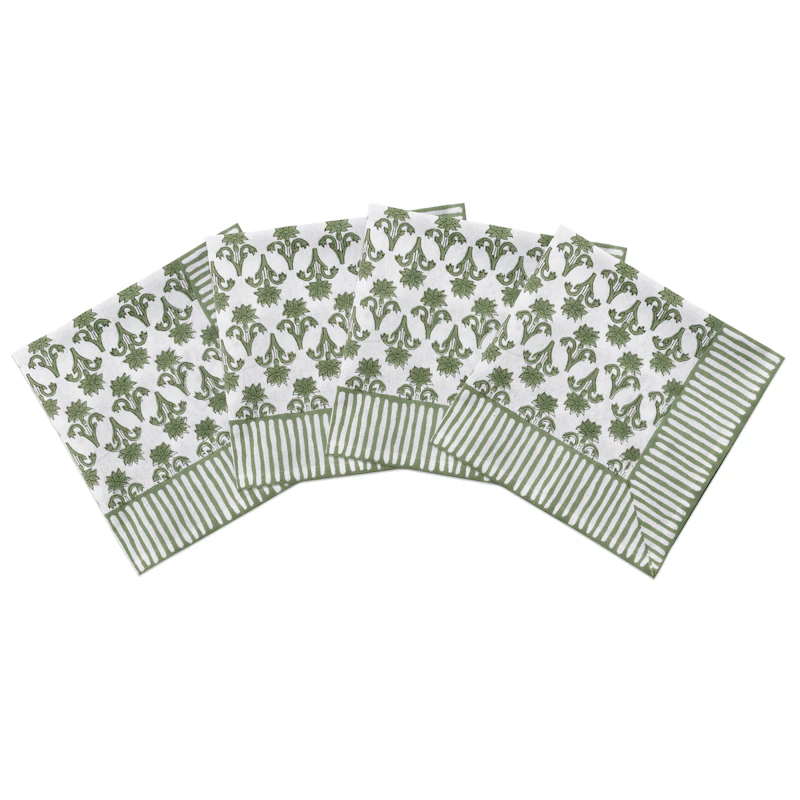 Lily Servett 45x45 cm 4-pack, Grön