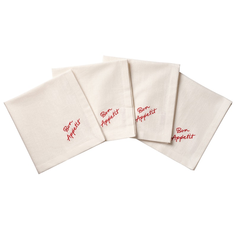 Quote Bomullsservetter 45x45 cm 4-pack, Röd