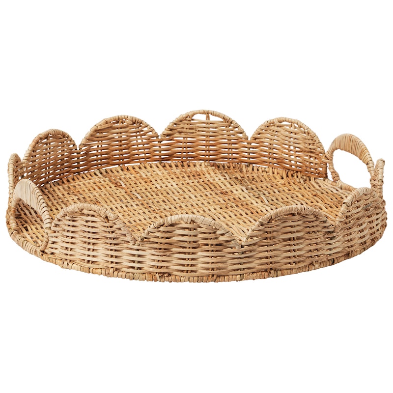 Scallop Bricka Natural, 40 cm