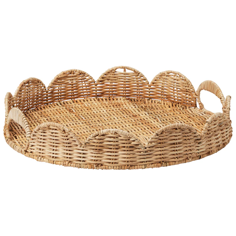 Scallop Bricka Natural, 40 cm