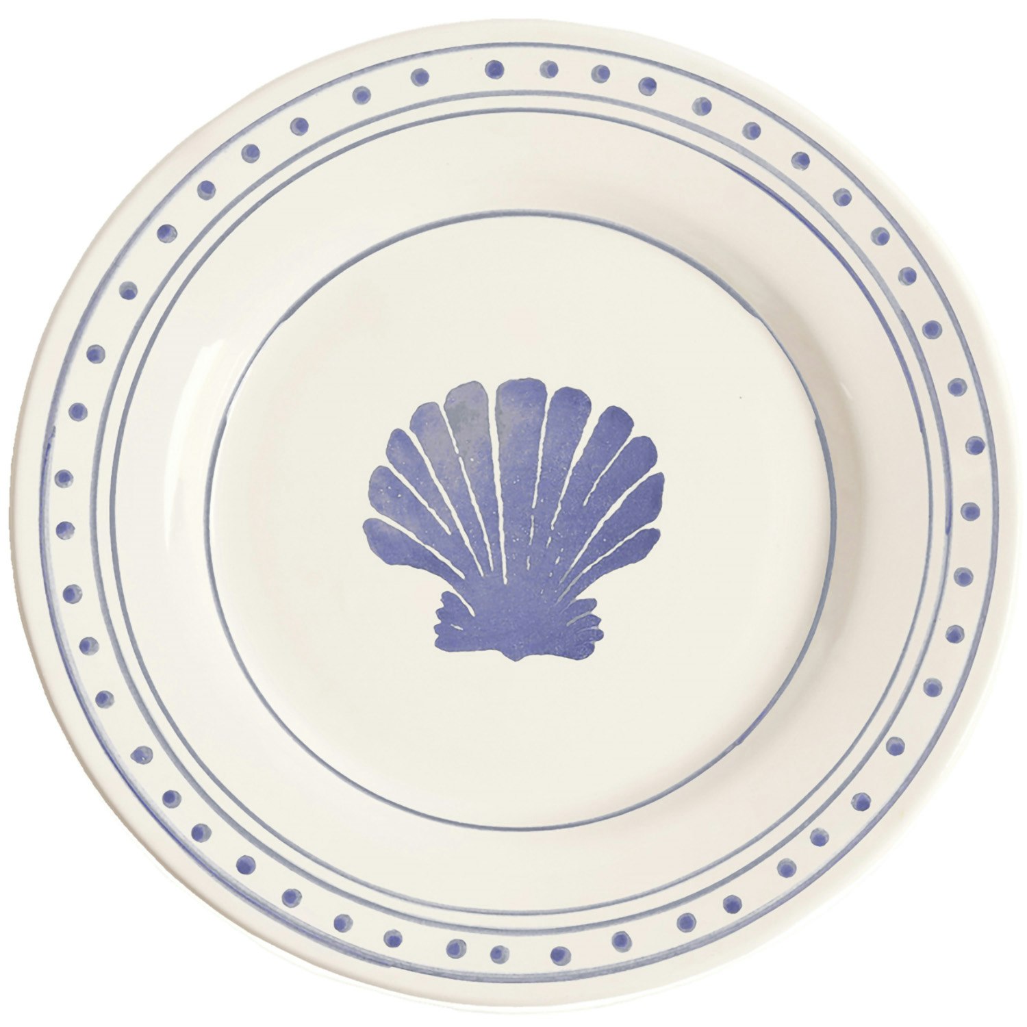 Pick a Poppy Shell Assiett 22 Cm - Assietter Lergods Bl&aring;