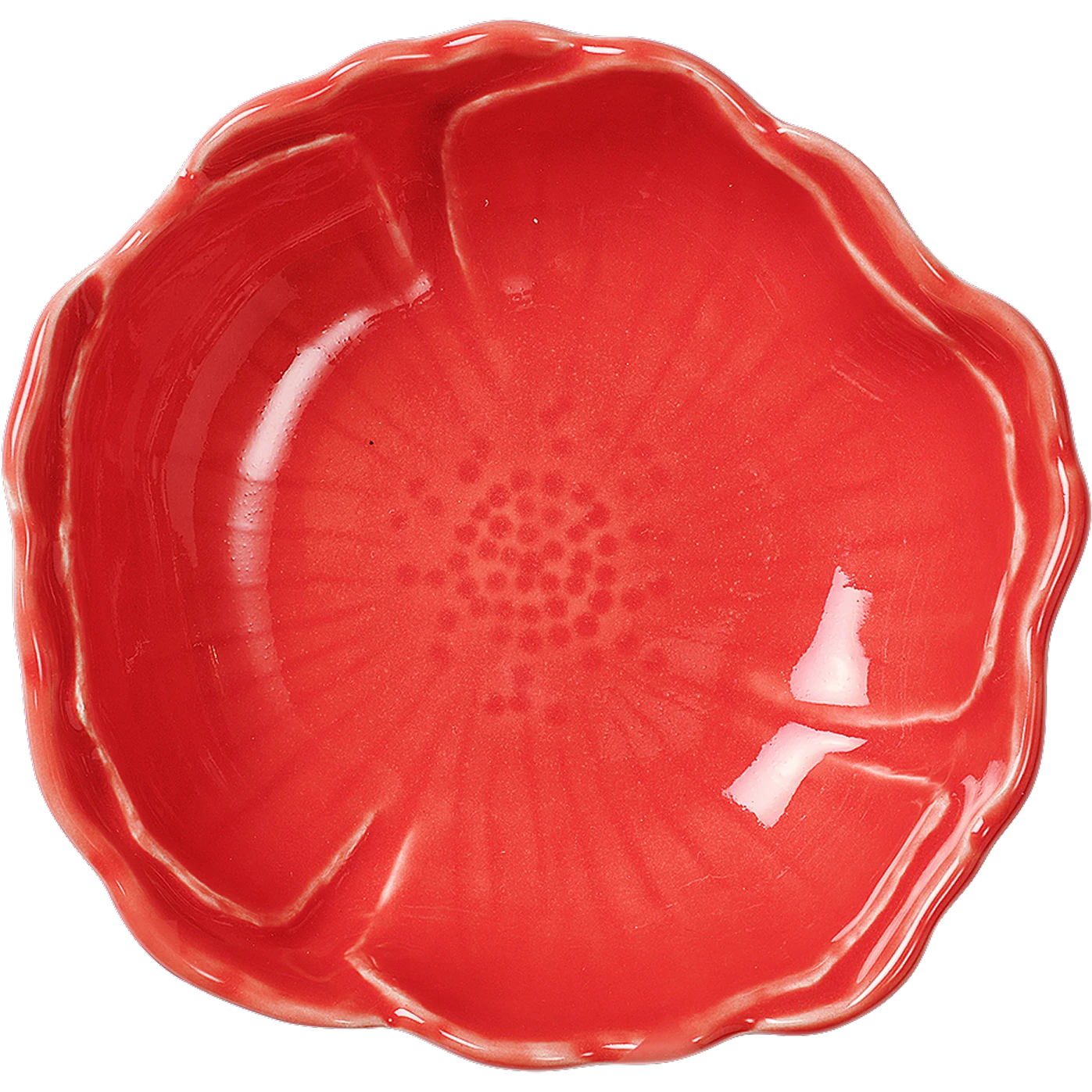 Pick a Poppy Poppy Liten Sk&aring;l 12 Cm - Serveringssk&aring;lar Lergods R&ouml;d