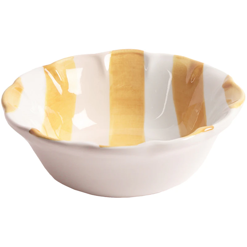 Stripe Skål 15 cm, Gul
