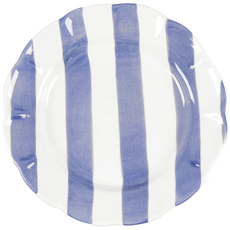 Stripe Tallrik 28 cm, Blå