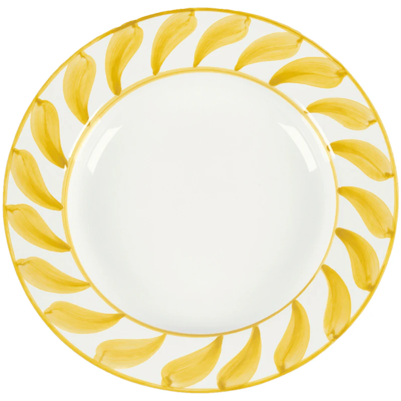 Swirl Djup Tallrik 22 cm, Gul