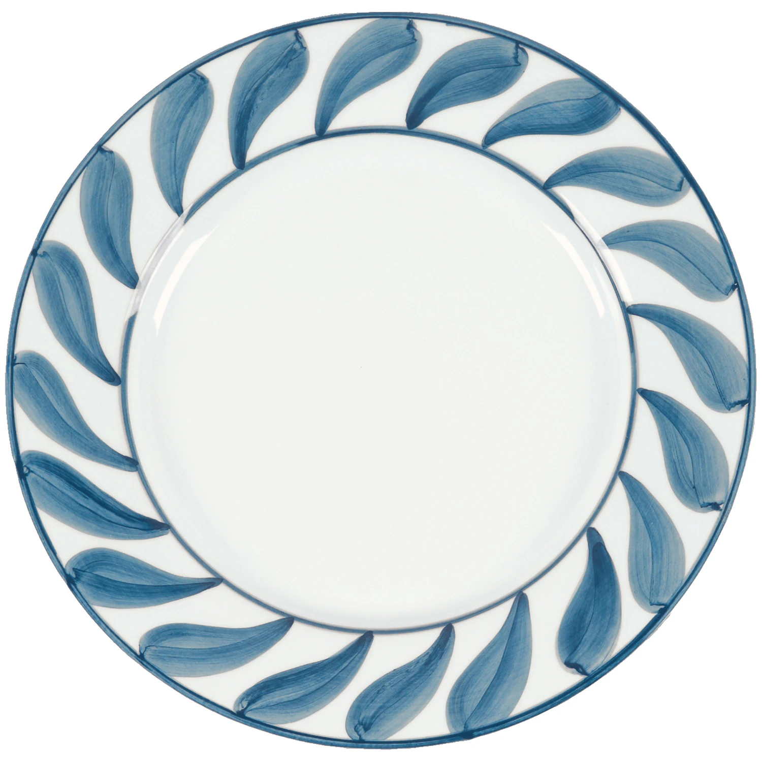 pick a poppy swirl tallrik 28 cm - lergods blå