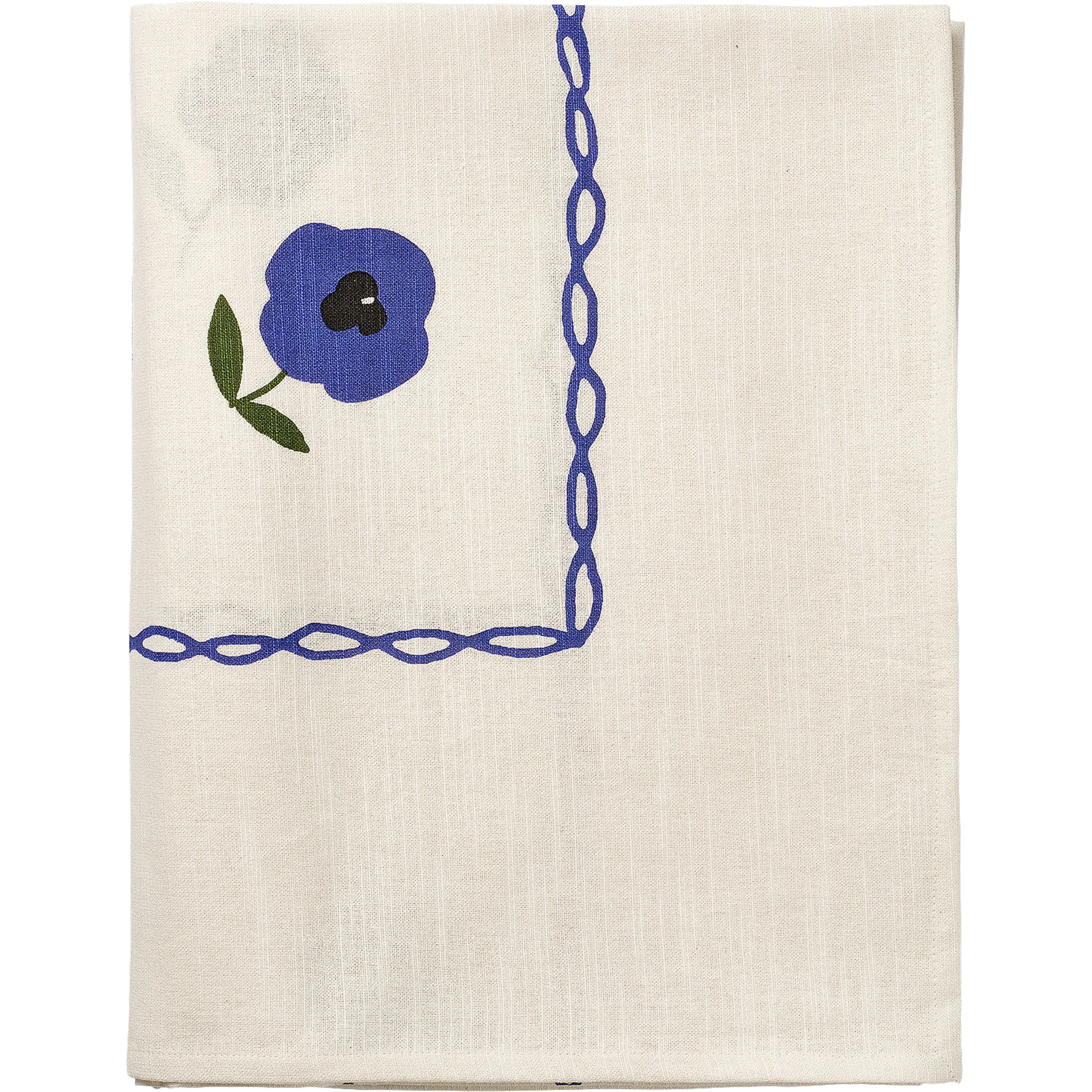 Pick a Poppy Pansy Duk Madelen Möllard x 150x250 Cm - Dukar & löpare Bomull Blå