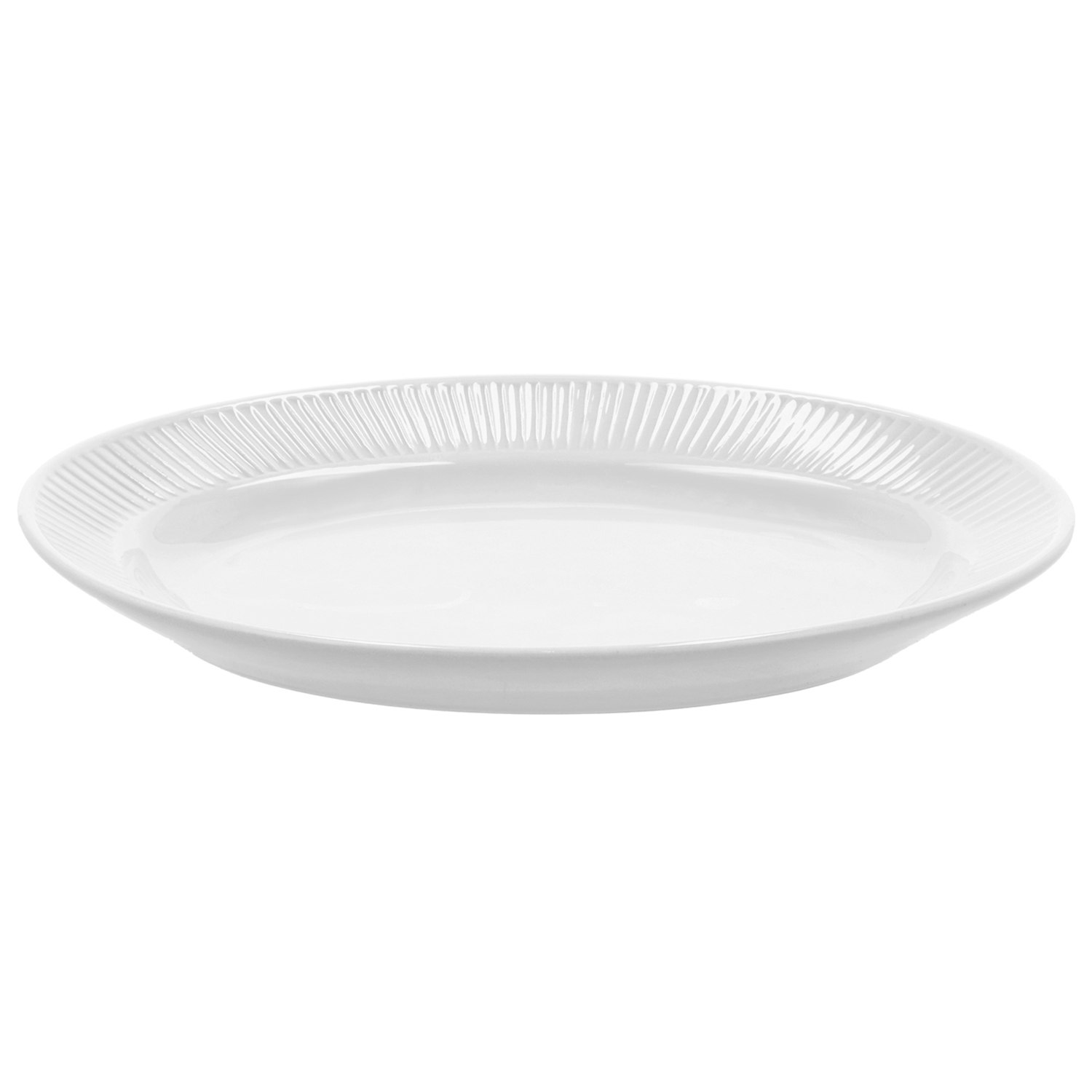 Pillivuyt Pliss&eacute; Serveringsfat 19x28 Cm - Uppl&auml;ggningsfat Porslin Vit