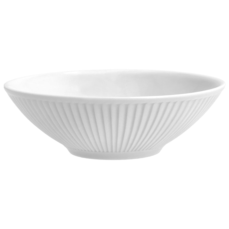 Plissé Skål 14 cm Vit