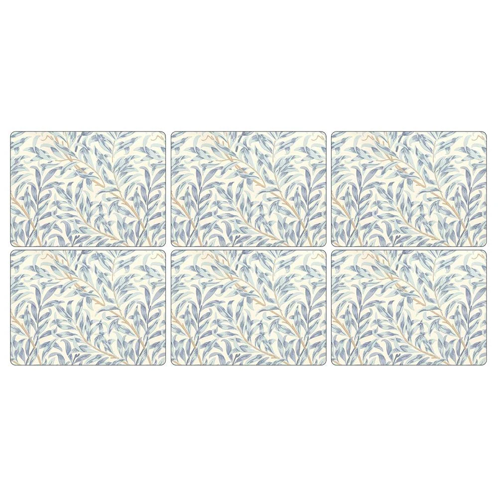 Pimpernel Willow Bough Blue Bordstablett 23x30 Cm 6-pack - Bordstabletter & Glasunderl&auml;gg Kork