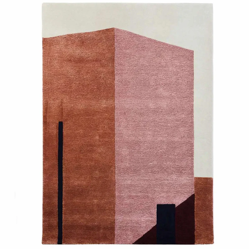Arqui 1 Matta 170x240 cm, Röd/Peach