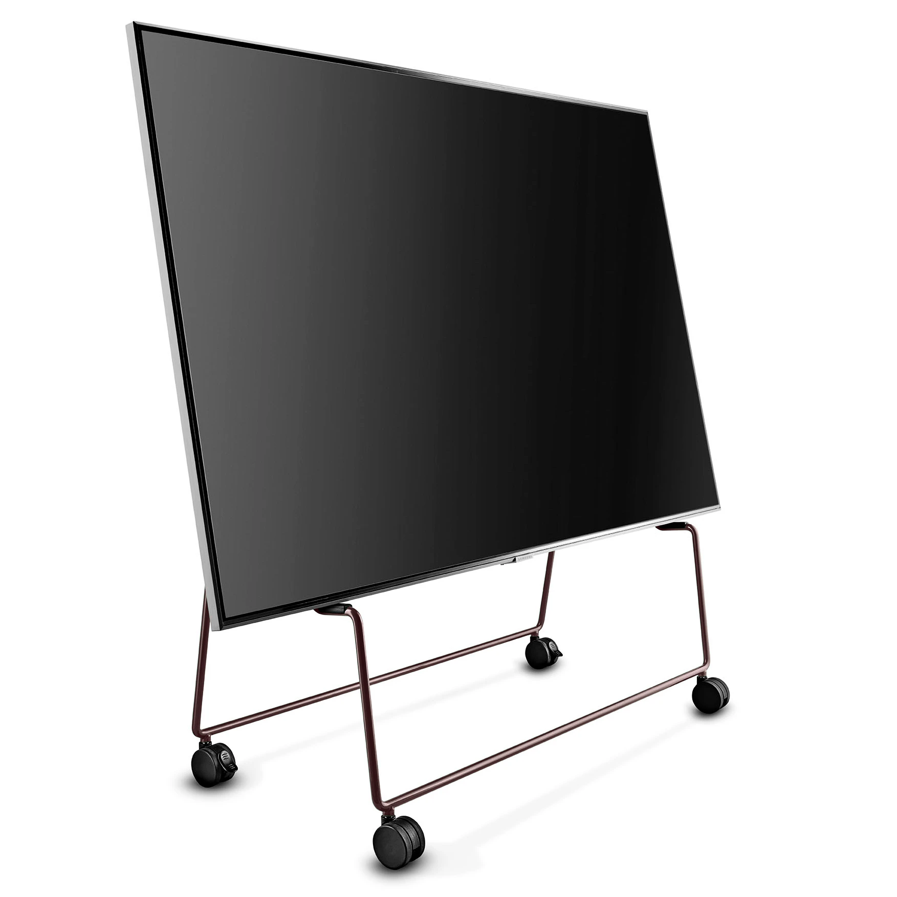 please wait to be seated carry tv-stativ med hjul - tv-bänkar & mediabänkar stål fig purple